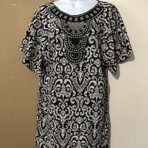 Francescas L beaded front dress